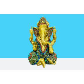 Brass Ganesh Murti