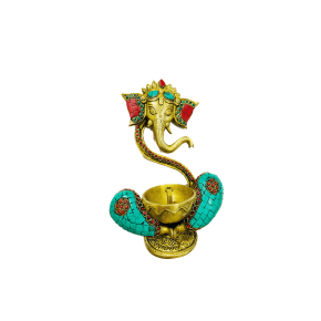 Brass Ganesha Diya